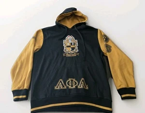 Felpa con cappuccio Big Boy Headgear XL Alpha Phi Alpha Manly Deeds Leadership 1906 nuova con etichette - Foto 1 di 21