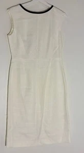 Hobbs Meryl Dress Ivory Navy Viscose UK 10 EU 38 - NEW - Picture 1 of 9