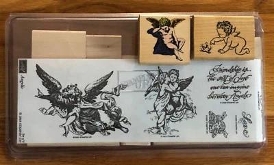 Juego de 5 estampillas de ÁNGELES ANGELICALES estampillas con 2 estampillas de bonificación NAVIDAD NUEVO Foto 1 de 4