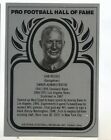 1981 Pro Football Hall Of Fame Metallic Card Dan Reeves Rams