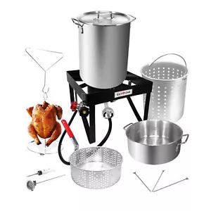 Gas One Turkey Fryer Propane Burner Complete Kit - Turkey Fry & Boil - With H... - Picture 1 of 8