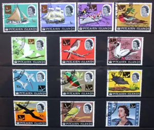 PITCAIRN ISLANDS 1967 New Currency Overprint Set of 13 to 45c Fine USED. SG69-81 - Picture 1 of 2