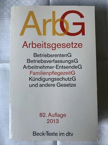 ArbG, Arbeitsgesetze, Beck Texte, 2013, 82. Auflage - Bild 1 von 2