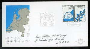 NETHERLANDS 1982 POSTED FIRST DAY COVER, EUROPA !! LA73 - Picture 1 of 2