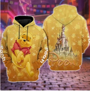 FELPA CON CAPPUCCIO DISNEY POOH 3D HALLOWEEN REGALO NATALE MIGLIOR PREZZO OLTRE STAMPA - Foto 1 di 3
