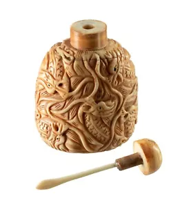 Tabatière Asiatique Dragon chinois Oeuvre Unique 8869 - Imagen 1 de 11