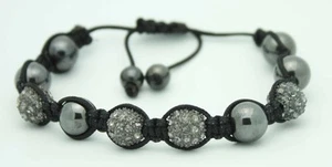 Beautiful Style Macrame Beaded Bracelet with Alloy Beads and Pearls - Picture 1 of 1