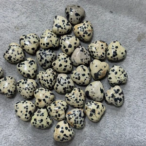 10pc natural Spotted stone shaped crystal heart-shaped energy healing - Picture 1 of 13