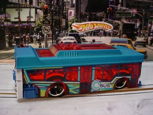 2023 HW CITY Design Exclusive AIN'T FARE💥blue/red bus;white 🚌LOOSE Hot Wheels - Picture 1 of 4