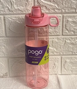 Pogo 32oz 1L Tritan Straw Lid Water Bottle Leak-Proof BPA-Free PINK - Picture 1 of 20