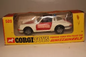 Corgi #509 Porsche Targa 911S Police Car with Original Box - Picture 1 of 12