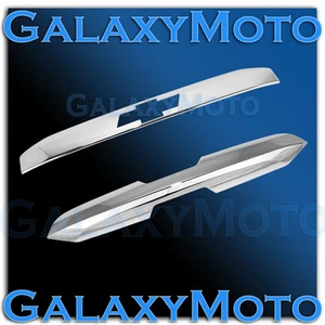 15-17 Chevy Tahoe Triple Chrome Upper+Lower Liftgate Tailgate Handle Cover 2017 - Foto 1 di 2