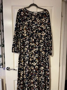 Papaya Matalan Pretty Women’s Floral Jersey Style Long Sleeve Dress - Picture 1 of 7