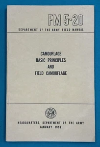 FM5-20 Camouflage Basic Principles Original Army Field Manual 1959 - Picture 1 of 1