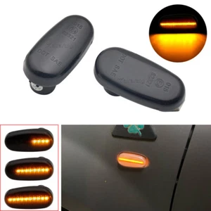 Luz de marcador lateral dinámica LED para Alfa Romeo 147 GT 937 MiTo FIAT Bravo II - Imagen 1 de 11