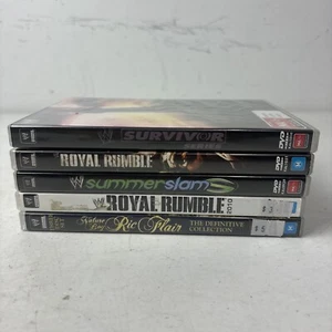 WWE DVD Mixed Bundle Lot x5 Region 4 Royal Rumble Summer Slam - Picture 1 of 6