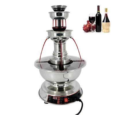 Машина для плавления шоколадного фонтана 3,5 л 3 уровня шоколад красное вино - Изображение 1 из 4