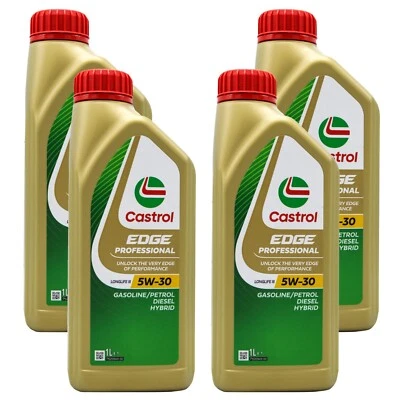 4 LITRI OLIO MOTORE CASTROL EDGE TITANIUM FST LONGLIFE III 5W30 LL PROFESSIONAL - Bild 1 von 4
