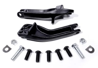 Fußrastenhalterung Sozius Schwarz Hinten für Harley-Davidson Dyna 2006 - 2017 - Bild 1 von 2