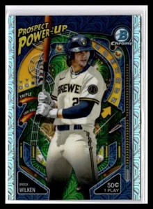 2024 Bowman - Mega Box Chrome Prospect Power-Up Brock Wilken #PP-7 (RC) Mojo - Picture 1 of 2