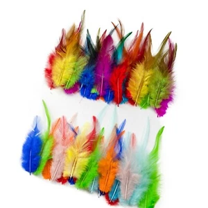 Colourful Rooster Feathers Fly Craft Hat Arts Decorations Wedding Card UK - Picture 1 of 21