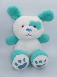 Animal Adventure Puppy Dog Plush 14" Stuffed Animal Aqua Green Teal White Heart - Picture 1 of 7