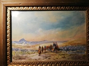 acquerello di pittore orientalista - Foto 1 di 5