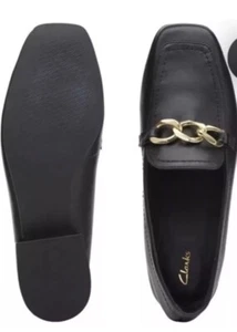 Scarpe mocassini Clarks Seren30 Step da donna in pelle nera taglia UK 4 D EU 37 - Foto 1 di 6