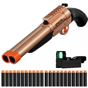Toy Gun Soft Bullets,Rifle Short Double Barrel Shotgun Toys Foam Blasters wit... - Picture 1 of 6