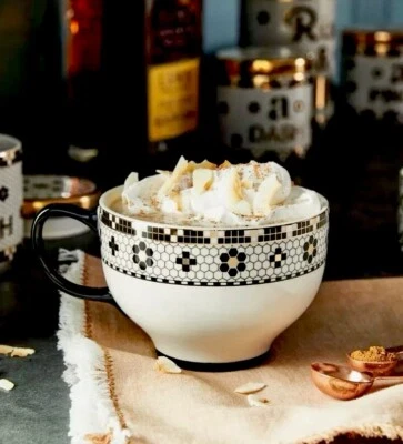 NUEVO ANTHROPOLOGIE BISTRO AZULEJO TAZA DE GRAN TAMAÑO TAZA TÉ CON LECHE CAFÉ MOSAICO FRANCÉS Foto 1 de 4