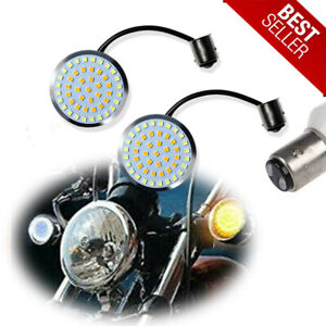 Switchback LED 1157 Bullet Turn Signal Lights Bulbs For Harley Dyna Softail CVO