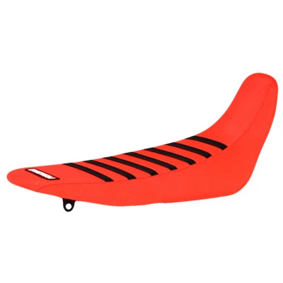 Cubierta de asiento Honda CRF 250F 2019-2024 Enjoy MFG rojo brillante con costillas negras #248 Foto 1 de 3