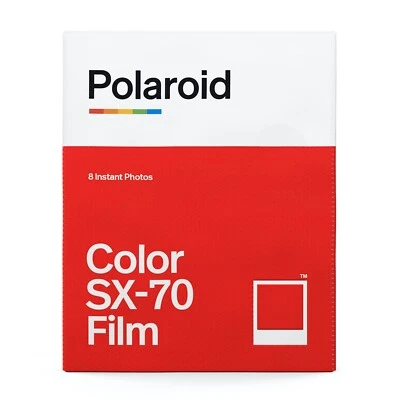 Hot Sealed Polaroid SX-70 Color Film for all Polaroid SX-70 Cameras - 8 Photos - Photo 1/4