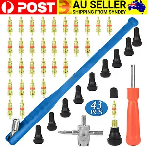 43pcs Car Tyre Valve Stem Puller base Quick Remover Tire Repair Installer Tool - Picture 1 of 9