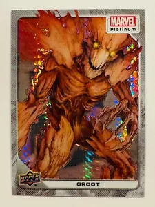 Marvel Platinum 2023 BLANCO Rainbow War Achievement #37 Groot Alpha #01/25💕 - Imagen 1 de 2