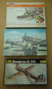 3 1/72 lesser known fighters WW2: Caudron C714, He 100, Mavag Heja I or II - Photo 1/1
