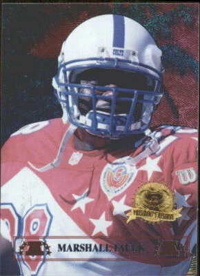 1996 CE President's Reserve Tanned Rested Ready #19 Marshall Faulk - NM-MT - Image 1 of 2