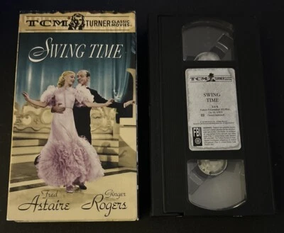 Swing Time VHS Tape Fred Astaire Ginger Rogers (Turner Classic Movies 1996 Used) - Image 1 of 4