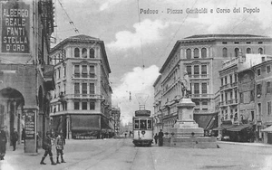 A2011) PADOVA PIAZZA GARIBALDI E CORSO DEL POPOLO TRAM ALBERGO REALE FANTI VG - Foto 1 di 2