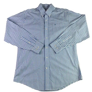 Camisa Southern Tide Para Hombre Grande M Azul Cuadros Cuadros Abotonada Manga Larga Pesca - Imagen 1 de 9