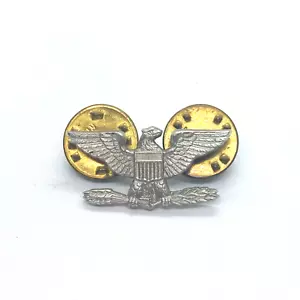 U.S. Air Force Eagle Insignia Wings Badge Pin 1/20 Silver Filled Lapel - Picture 1 of 3