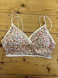 BNWT Gilly Hicks Floral Bralette Top Size Medium - Picture 1 of 2