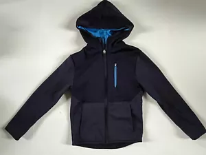 Jugend Jungen durchgehender Reißverschluss Champion Sweatshirt Kapuze Jacke Gr. XS 4-5 dunkelblau - Bild 1 von 10