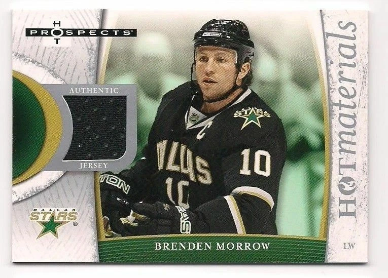 Brenden Morrow 07-08 Fleer Hot Prospects Hot Materials Game Worn Jersey - Image 1 of 1
