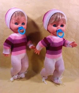 2 Baby Gadea -FUNZIONANTI- 1970 bambola bambolotti cicciobello gig fiba furga - Foto 1 di 8