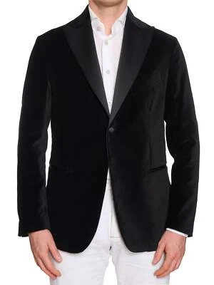 SARTORIA PARTENOPEA Black Velvet Dinner Jacket EU 50 NEW US 40 Current Model Foto 1 de 4