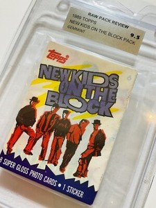 1989 TOPPS NEW KIDS ON BLOCK CARDS FACTORY SEALED BLISTER PACK RPR 9.5 CSTR RARE