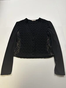 Bruno Duluc jacket blazer Women’s Size Large Vintage Made In USA Lace - Picture 1 of 7