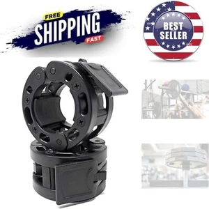 Olympic Barbell Collars Pair Quick Release Locking Weight Clips for 2 Inch Bars - Picture 1 of 7
