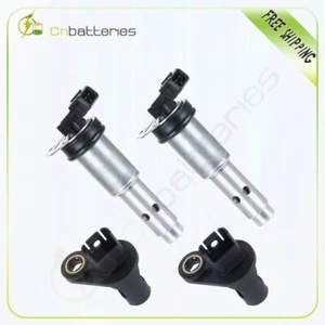 Fits BMW 328i 3.0L 07-13 Camshaft Position Sensor & Timing Solenoid 4 Pieces - Picture 1 of 8